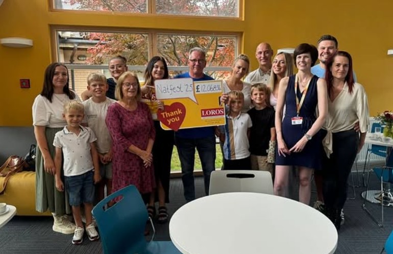 Natfest team donating to Loros